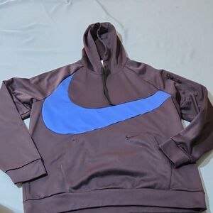 Nike Navy Blue Hoodie with Blue Swoosh. Size XLT.
